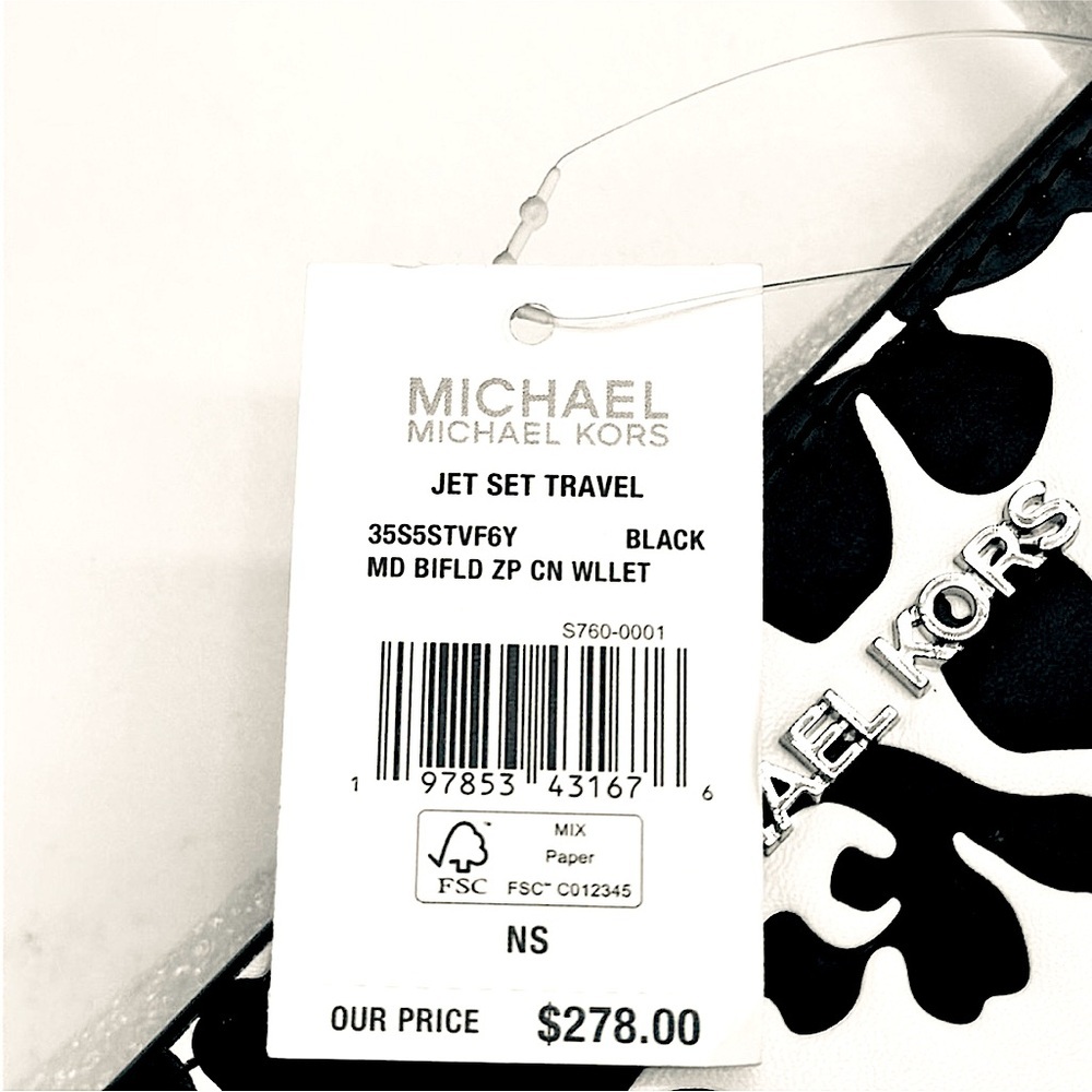 MICHAEL Michael Kors Black and White Floral Clutch - Picture 14 of 16